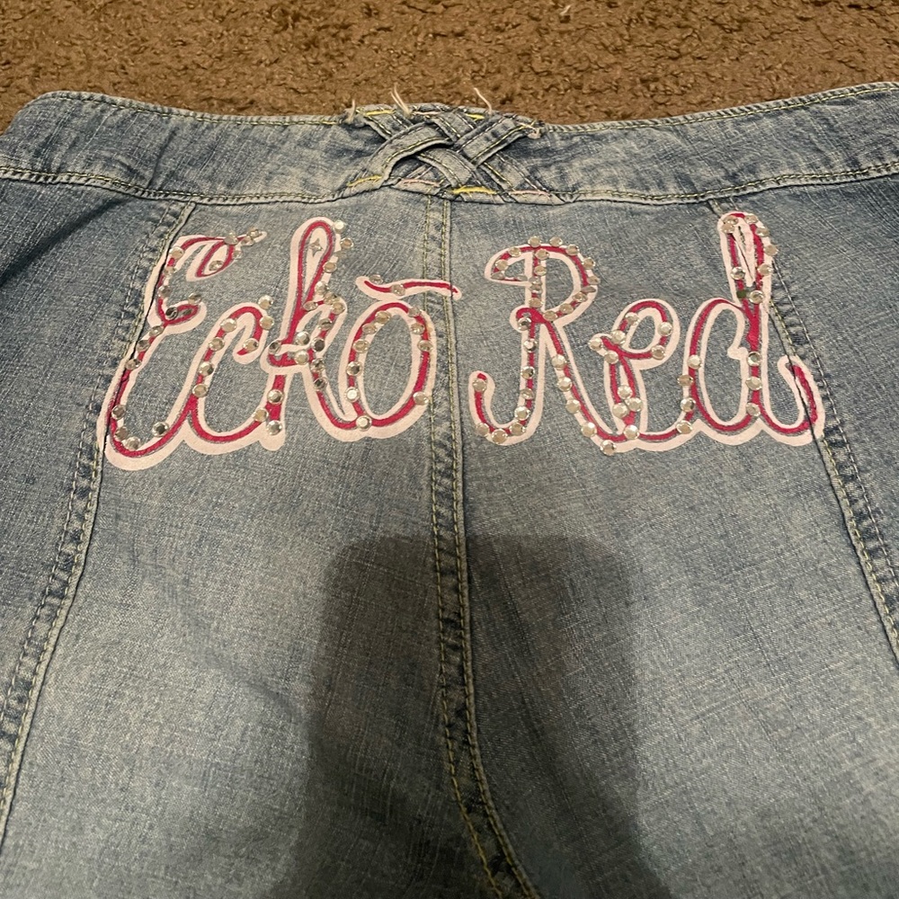 RARE Vintage Y2K Ecko Red Low Rise Capri Jeans
